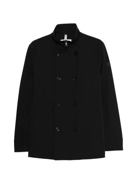  Duno Double-breasted Tauris Coat - Black 