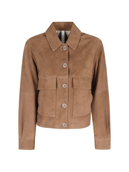  Duno Joan Button-fastening Pocket Jacket - Brown 