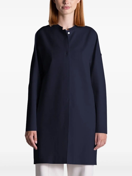  Duno Mandarin-collar Coat - Blue 
