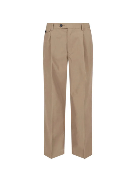  Dunst Buttoned Front-pleat Trousers - Brown 