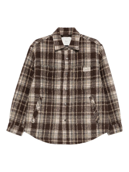  Dunst Checked Patch-pocket Shirt - Brown 