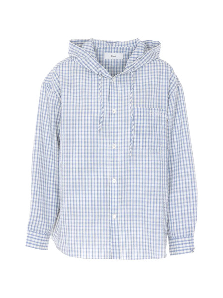  Dunst Hooded Checked-pattern Shirt - White 