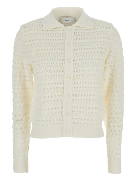  Dunst Open-knit Cardigan - White 