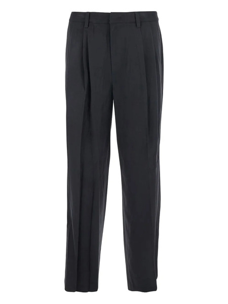  Dunst Pleated-front Trousers - Black 