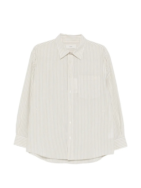  Dunst Striped Pocket Shirt - Neutrals 