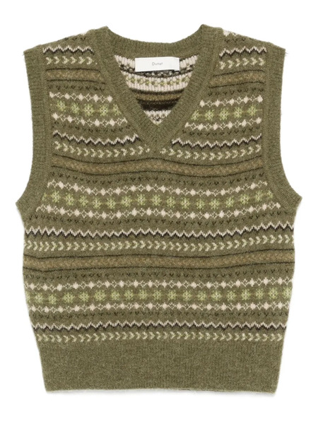  Dunst V-neck Sleeveless Sweater - Green 
