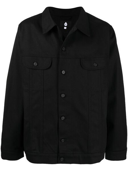  Duoltd Button-front Denim Jacket - Black 