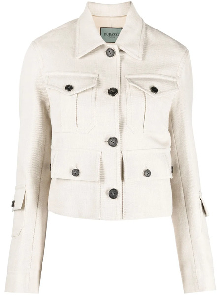  Durazzi Milano Multi-pocket Cropped Jacket - Neutrals 
