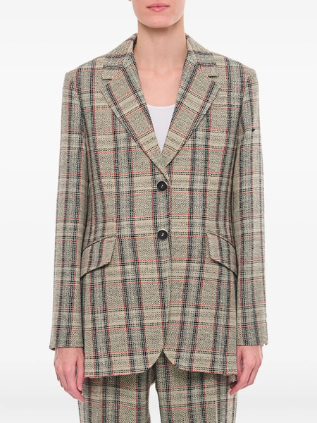  Durazzi Milano Tartan Check Single-breasted Jacket - Neutrals 