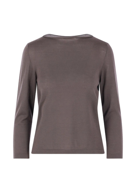  Dusan Boat-neck T-shirt - Brown 