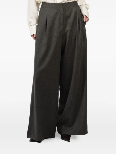  Dusan Pleated Wide-leg Pants - Grey 