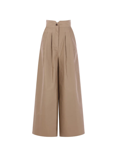  Dusan Pleated Wide-leg Trousers - Neutrals 