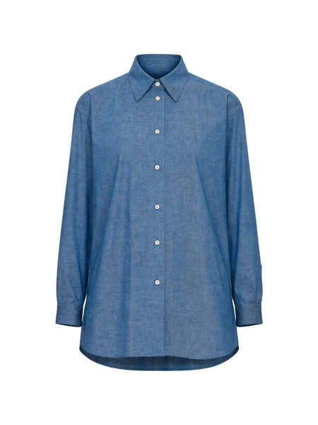  Dusan Pointed-collar Shirt - Blue 