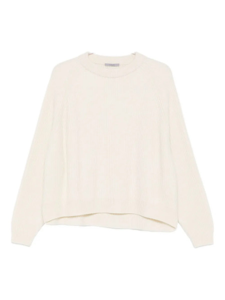  Dusan Ribbed Raglan Sweater - Neutrals 