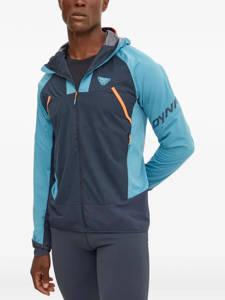  Dynafit Hooded Panelled Lightweight Jacket - Blue 