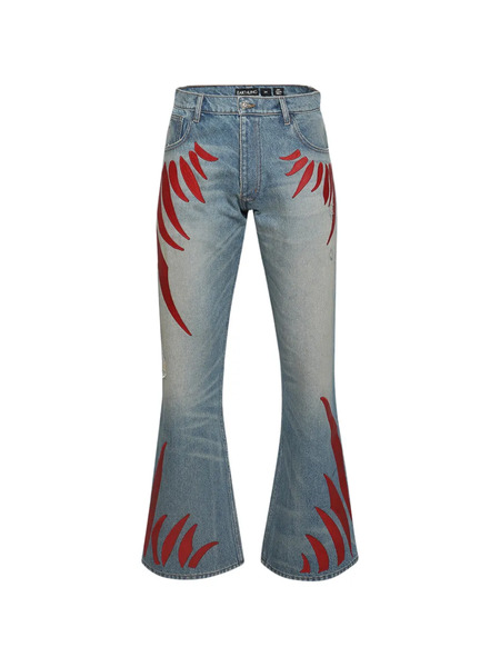  Earthling Vip Graphic-desingbutton-fastening Jeans - Blue 