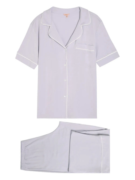  Eberjey Gisele Pocket Piped Nightwear - Purple 