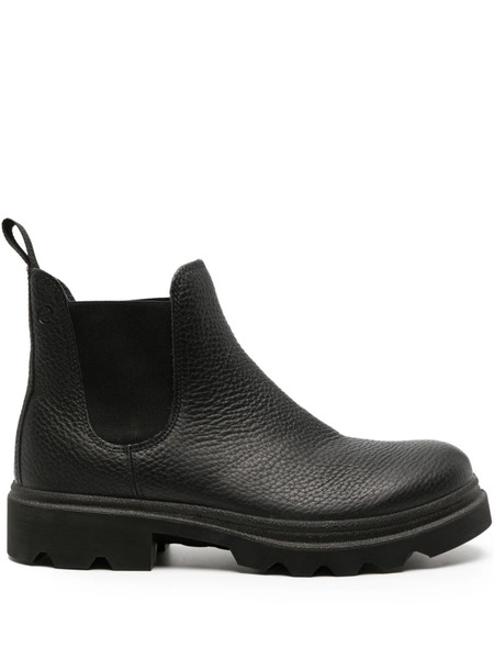  Ecco Grainer Leather Ankle Boots - Black 