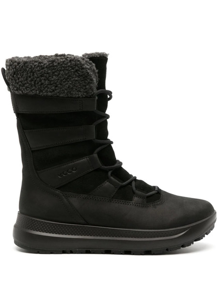  Ecco Solice Insulated Leather Boots - Black 
