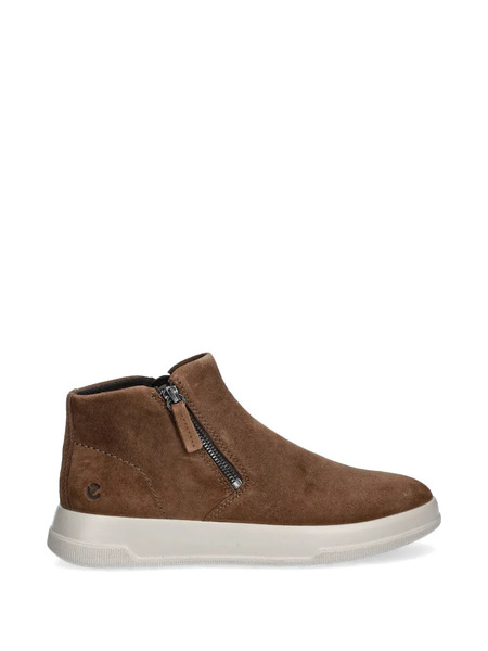  Ecco Zip Suede Boots - Brown 
