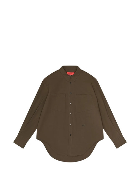  Eckhaus Latta Button-down Shirt - Brown 