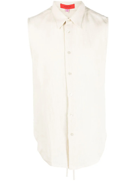  Eckhaus Latta Open-back Sleeveless Shirt - Neutrals 