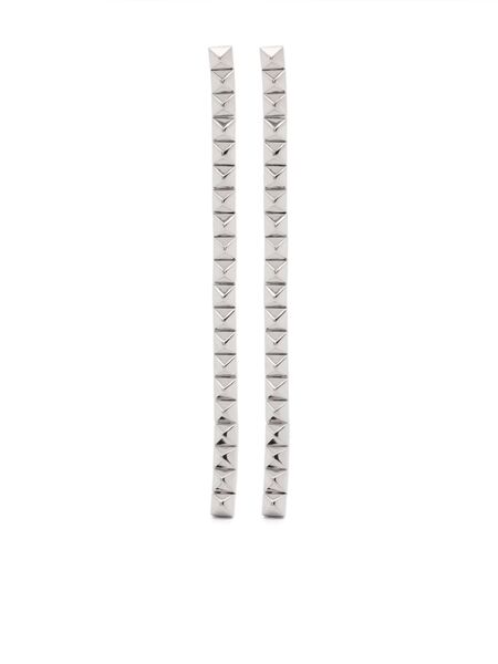  Eddie Borgo Pyramid Drop Earrings - Silver 