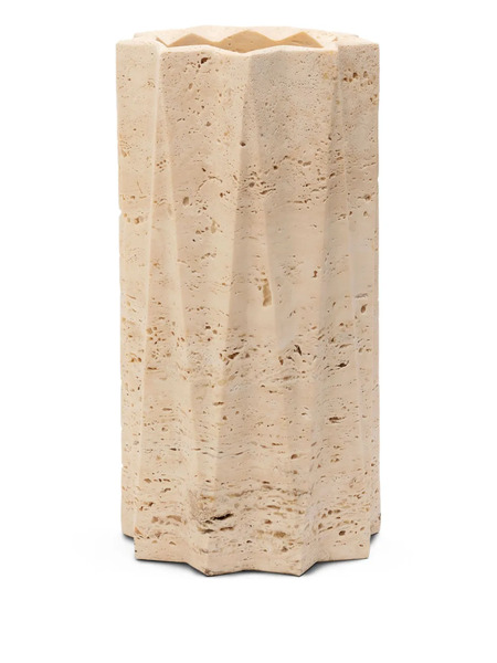  Editions Milano Fold Stone Vase (25cm) - Neutrals 