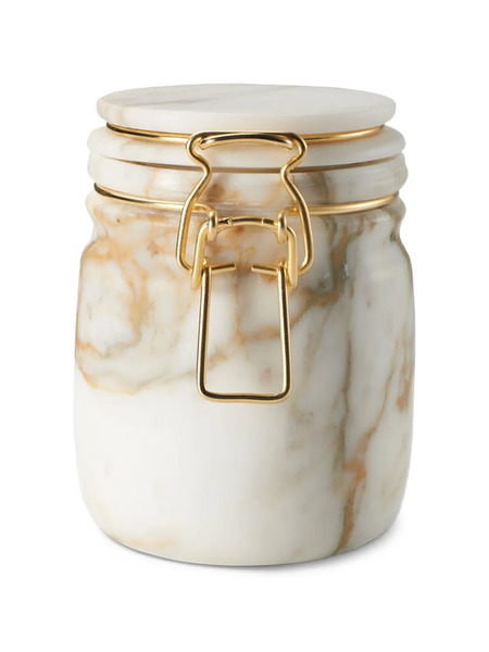  Editions Milano Miss Marble Calacatta Jar - White 