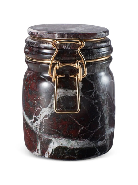  Editions Milano Miss Marble Storage Jar - Red 