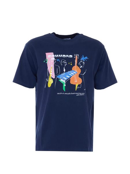  Edmmond Studios Cassete Printed Crew-neck T-shirt - Blue 