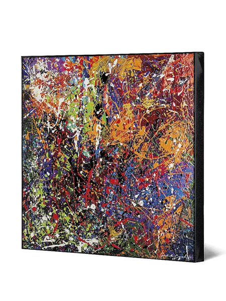  Egan Non E Pollock Rosso Paiting (70cmx70cm) - Orange 
