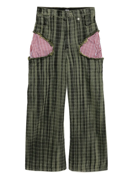  Egonlab. Distressed Denim Jeans - Green 
