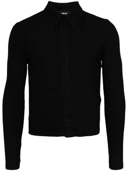  Egonlab. Wool Button-up Cardigan - Black 