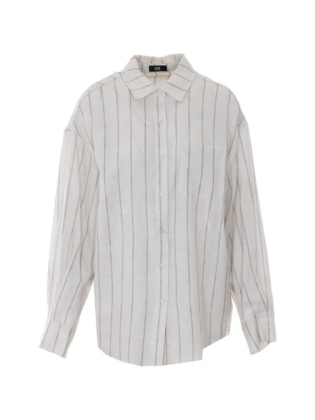  Eleh Chest-pocket Striped Shirt - Neutrals 