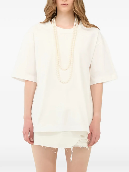  Eleh Cutout Back T-shirt - White 