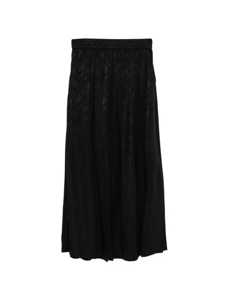  Eleh Elasticated Patterned Skirt - Black 