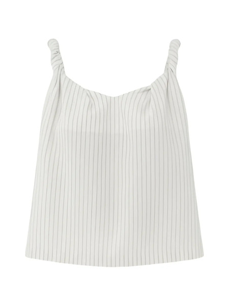  Eleh Knotted Striped Top - Neutrals 