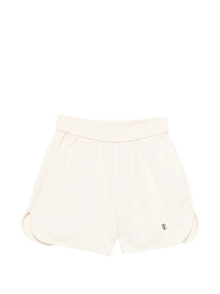  Eleh Logo-embroidered Shorts - Neutrals 