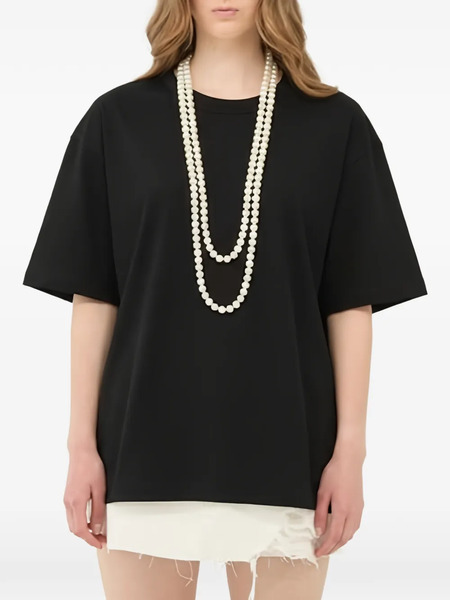 Eleh Open Back T-shirt - Black 