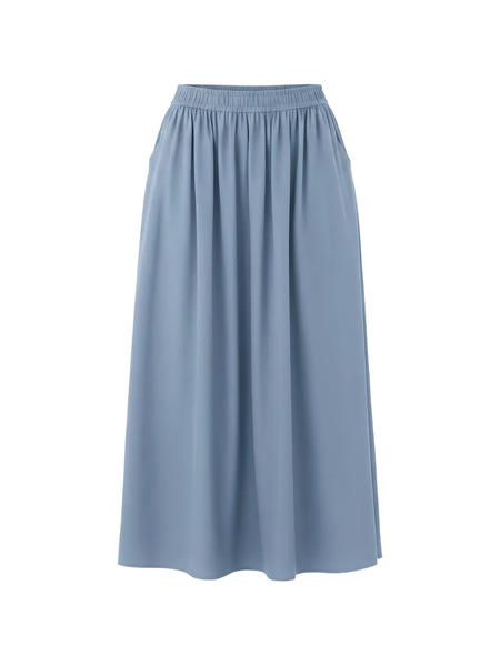  Eleh Pleated Midi Skirt - Blue 
