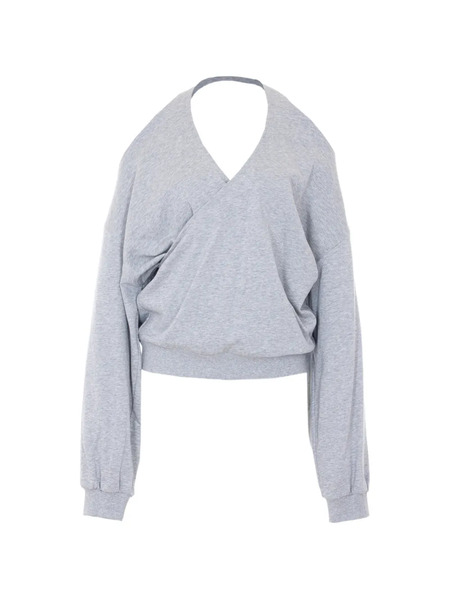  Eleh V-neck Sweatshirt - Grey 