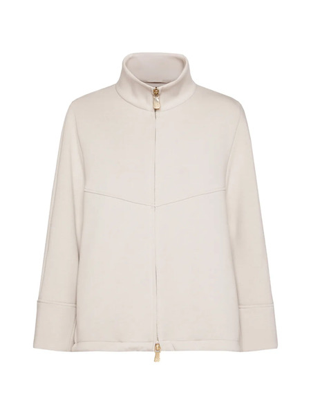  Elena Miro` Zip Collar Jacket - Neutrals 