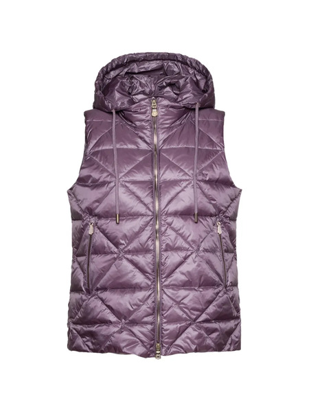 Elena Miro` Zip-up Gilet - Purple 