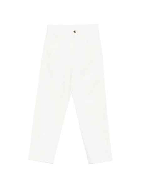  Eleventy Belt-loops Trousers - White 