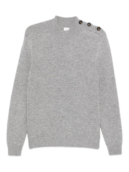  Eleventy Button-detailed Wool Sweater - Grey 