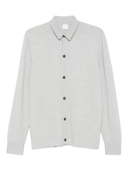  Eleventy Button-down Wool Shirt - Grey 