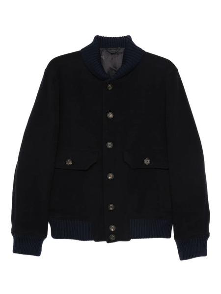  Eleventy Button-fastening Flap-pocket Jacket - Blue 