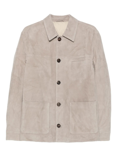  Eleventy Button-fastening Patch-pocket Jacket - Green 