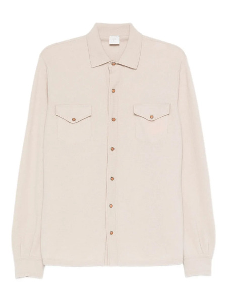  Eleventy Button-fastening Pocket Shirt - Neutrals 